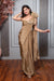 Golden Ready to Wear Saree With Bow