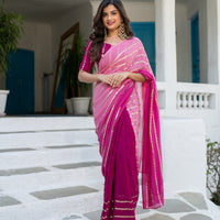 Wine Shaded Saree