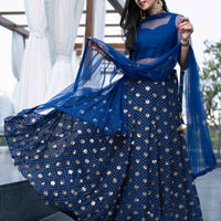 Blue Lehenga