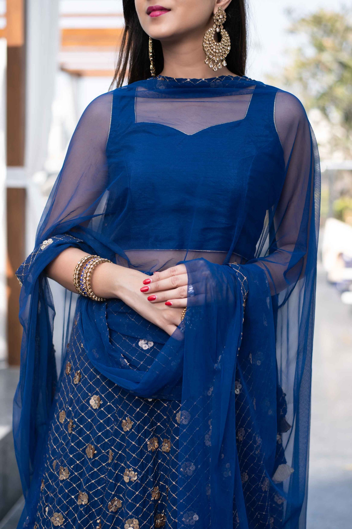 Blue Lehenga