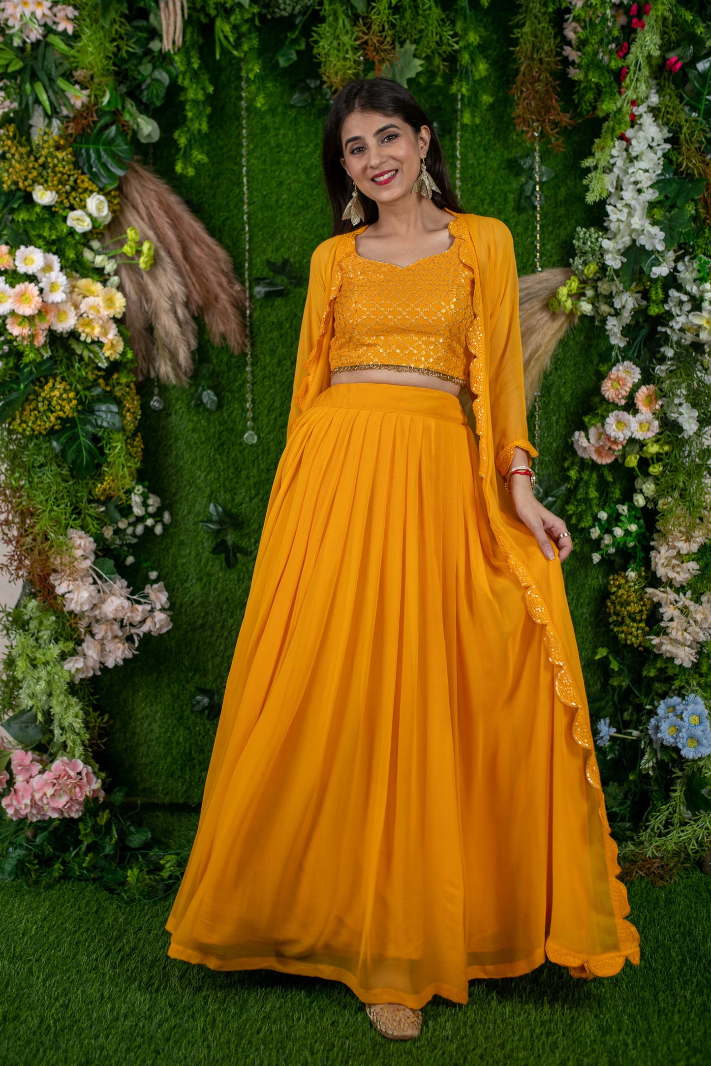 Daffodil Yellow Lehenga