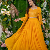 Daffodil Yellow Lehenga