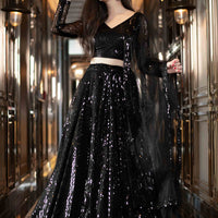 Black Lehenga Choli Set
