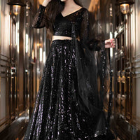 Black Lehenga Choli Set