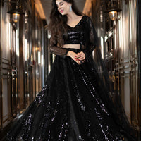 Black Lehenga Choli Set