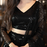 Black Lehenga Choli Set