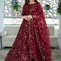 Maroon Lehenga