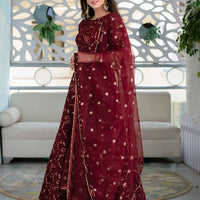 Maroon Lehenga