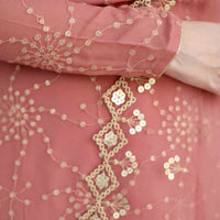 Mauve Long Kurta With Lehenga