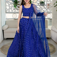 Royal Blue Lehenga