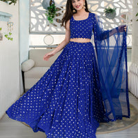 Royal Blue Lehenga