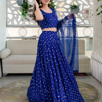 Royal Blue Lehenga