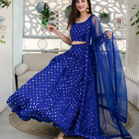 Royal Blue Lehenga