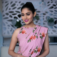 Indo-Western Dhoti Style Saree Set Of 2