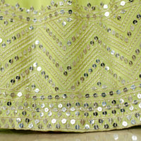 Monochrome Pastel Green Lehenga