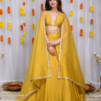Mustard Silk Lehenga